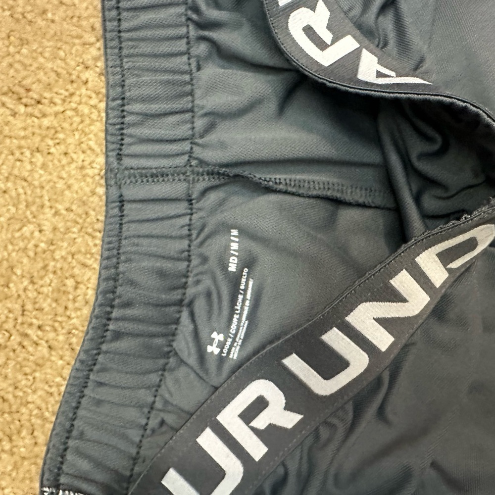 Women’s Gray/WhiteUnder Armour shorts: size medium - Picture 2 of 3